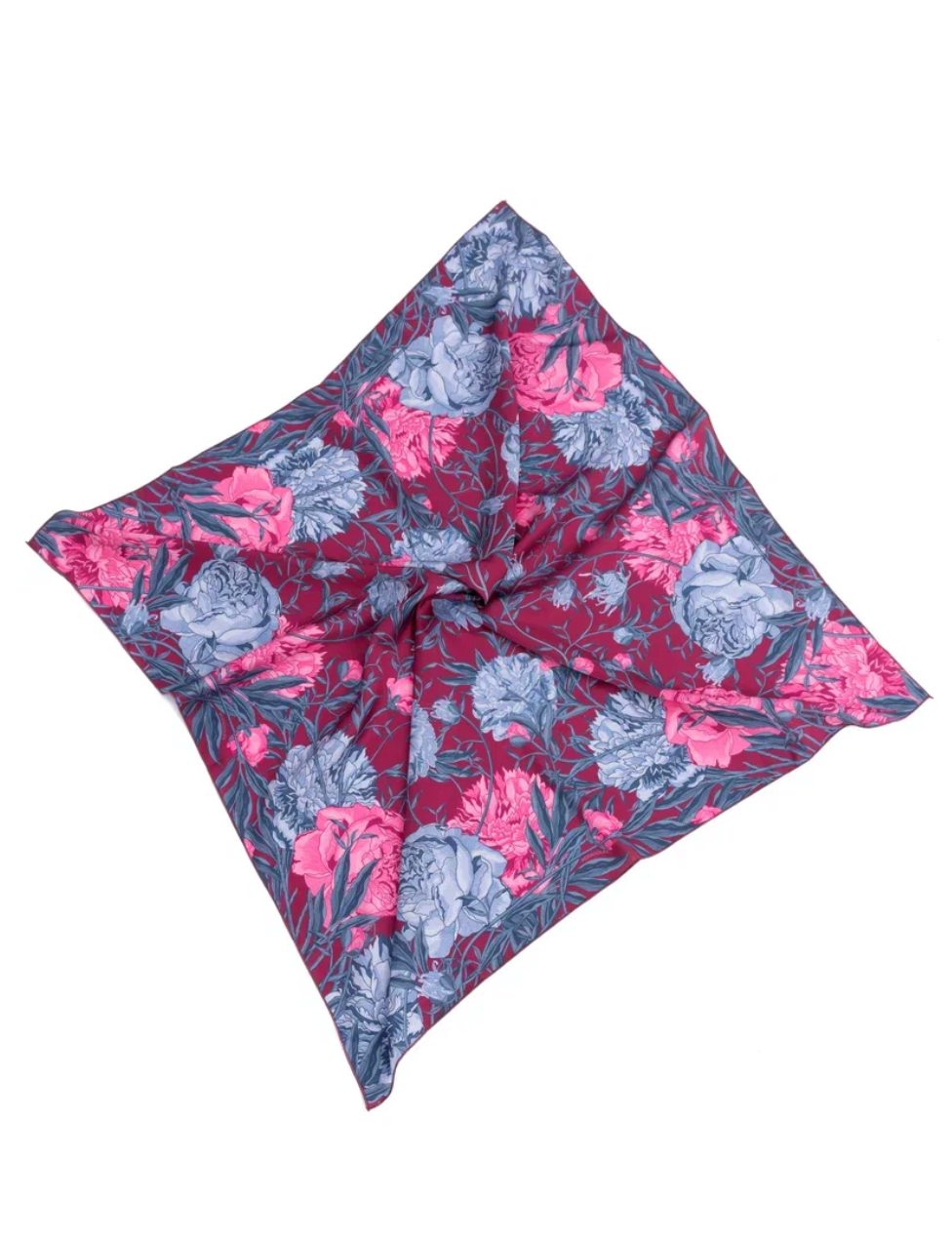 This file contains a description of a one-size-fits-all PEONIES print turban. It offers classic luxury for modest fashion and includes a call to action to shop now for elegant, eco-friendly headwear.